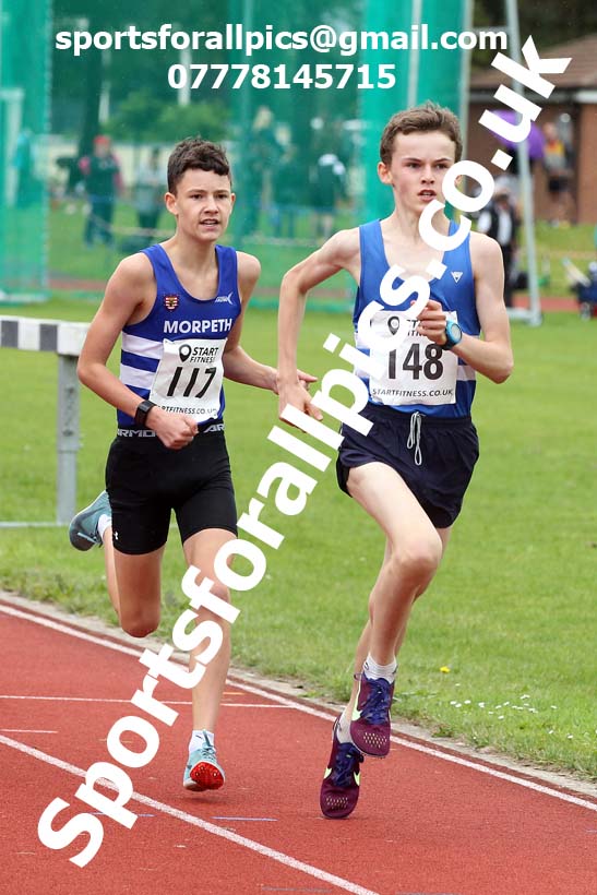 800 metres 34, NECAA Open Meeting, Morpeth, Sunday, March 23rd. David T. Hewitson/Sports for All Pics